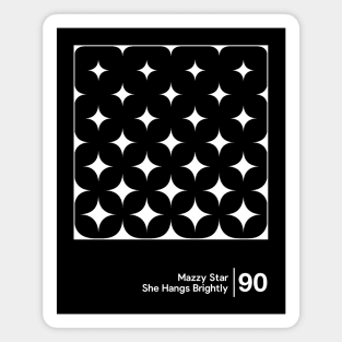 She Hangs Brightly - Minimalist Style Graphic Design Magnet